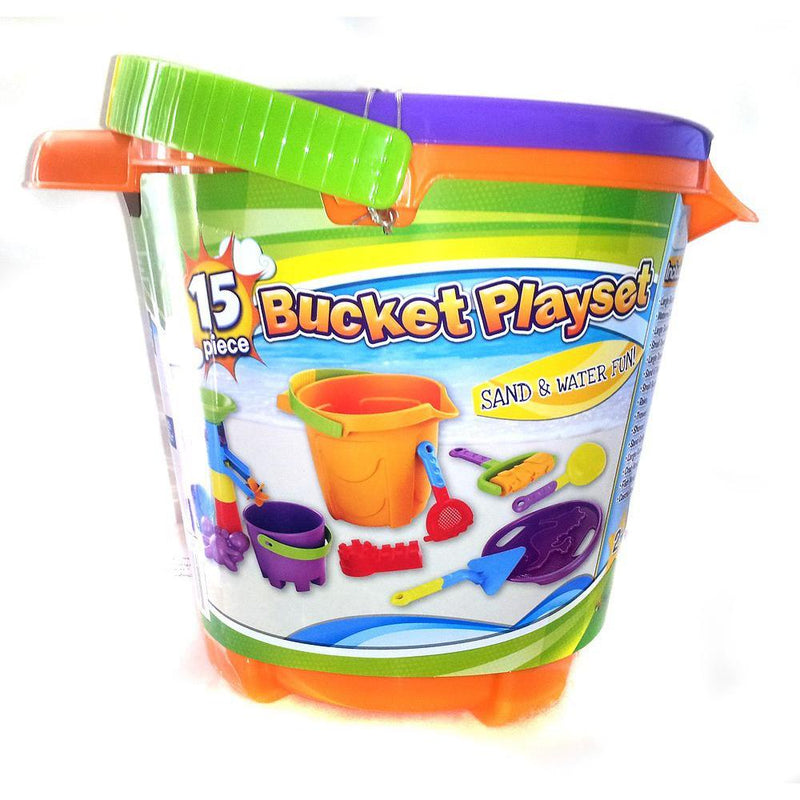 Made for Fun Bucket Playset Orange 14 Piece