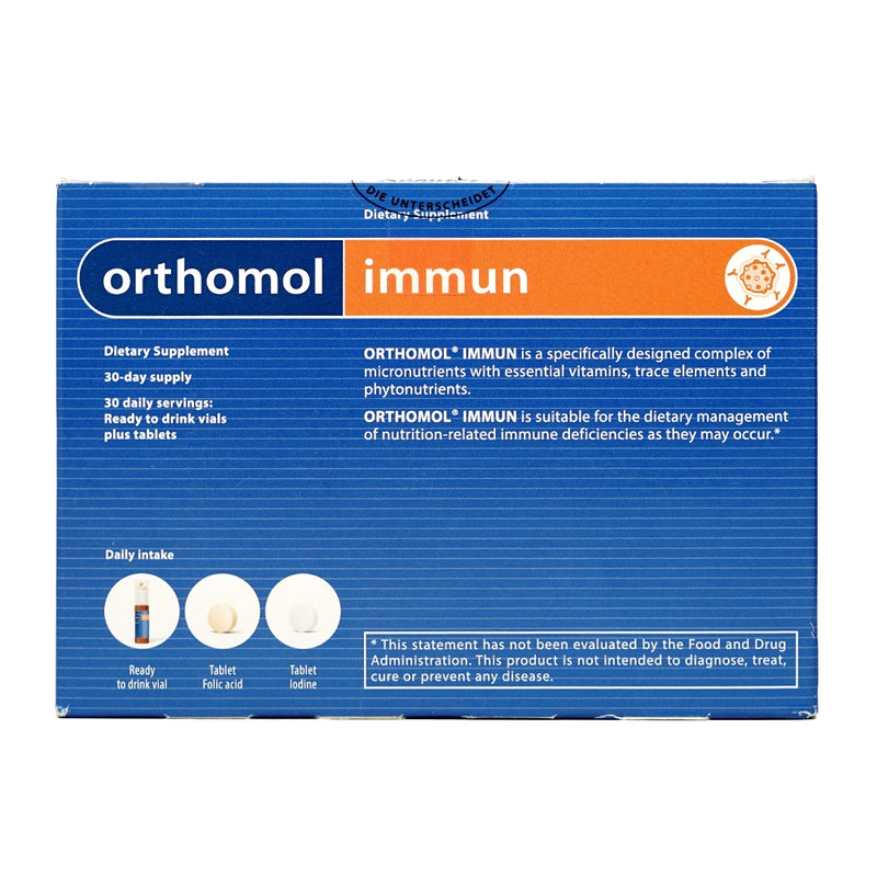 Orthomol Immun (drink vial, Tablet) 30 Days supply