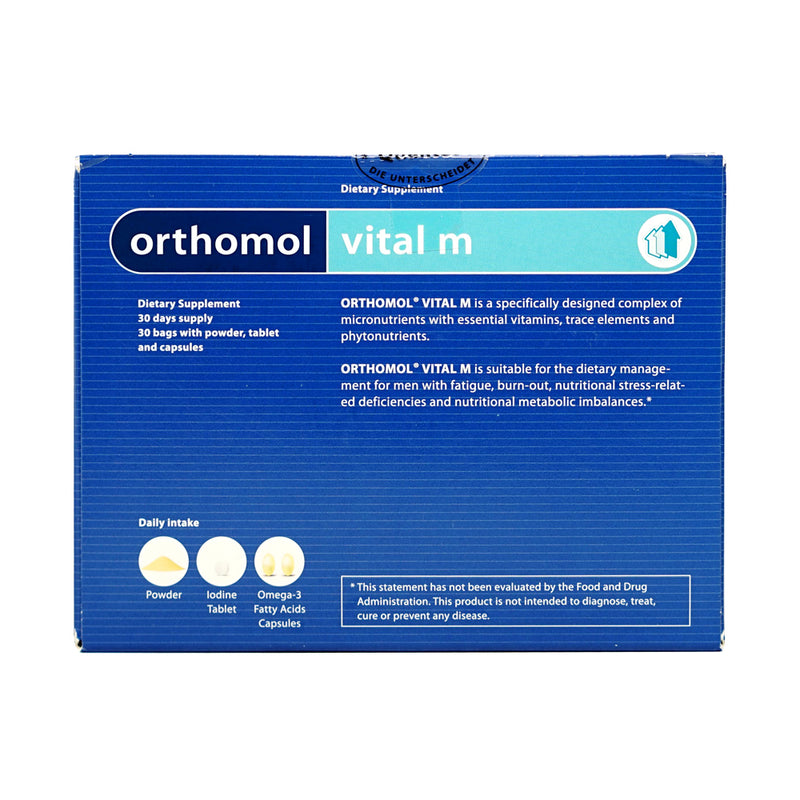 Orthomol Vital M (powder, tablet, capsules) 30 Days supply