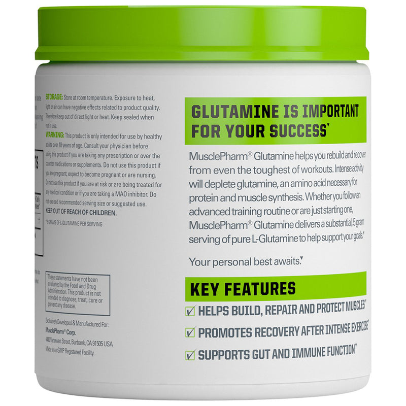 Musclepharm Glutamine Unflavored 60 Serving 0.66 lb