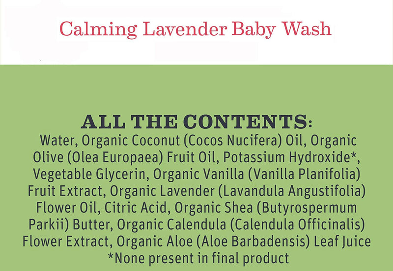 Earth Mama Calming Lavender Baby Wash 5.3 fl oz