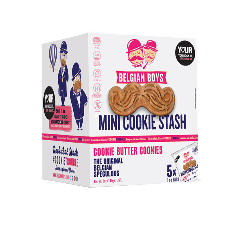 BELGIAN BOYS Mini Stash Butter Cookie 5 oz (5 Bag)