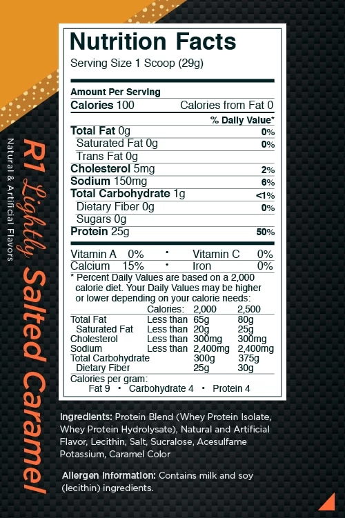 Rule One R1 Protein Lightly Salted Caramel 4.86 lb