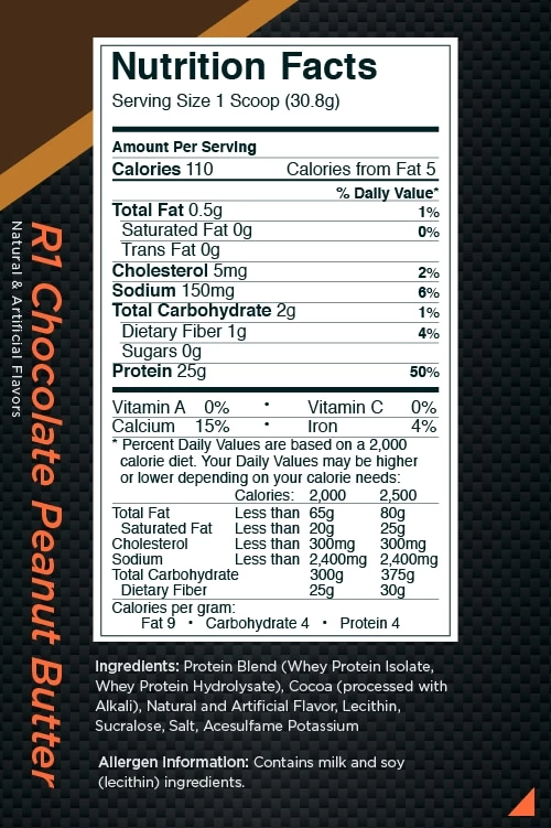 Rule One R1 Protein Chocolate Peanut Butter 5.16 lb