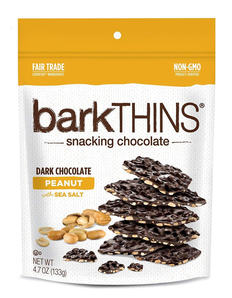 barkTHINS Snacking Chocolate Dark Chocolate Peanut with Sea Salt 4.7 oz