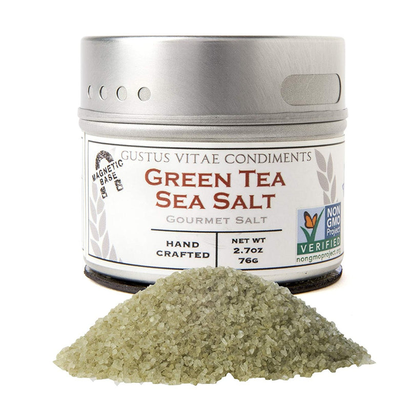Gustus Vitae Green Tea Sea Salt   2.7 oz