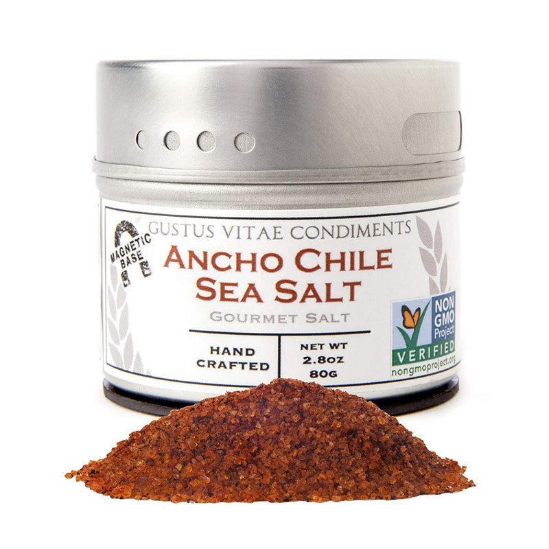 Gustus Vitae Ancho Chile Sea Salt 2.8 oz