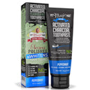My Magic Mud Activated Charcoal Toothpaste for Whitening Peppermint   4 oz