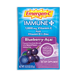 Emergen-C Immune+ With Vitamin D Blueberry-Acai 30 Packets