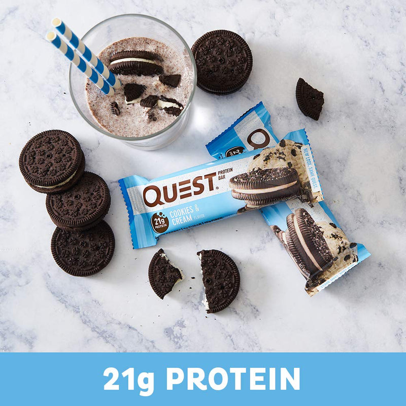Quest Nutrition QuestBar Protein Bar Cookies & Cream 12 Bars