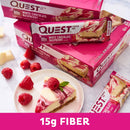 Quest Nutrition QuestBar Protein Bar White Chocolate Raspberry 12 Bars