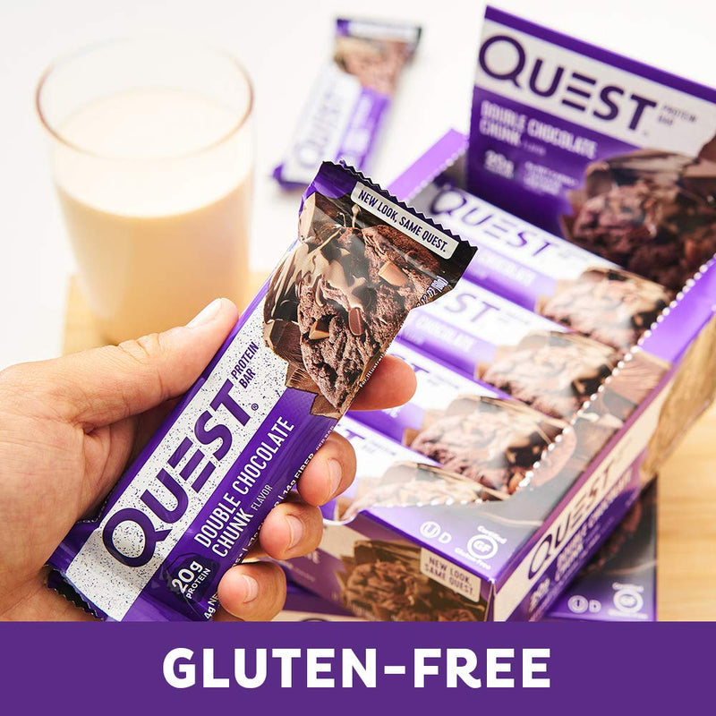 Quest Nutrition QuestBar Protein Bar Double Chocolate Chunk 12 Bars