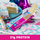 Quest Nutrition Questbar Protein Bar Birthday Cake 12 Bars