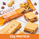 Quest Nutrition QuestBar Protein Bar Peanut Butter Brownie Smash 12 Bars