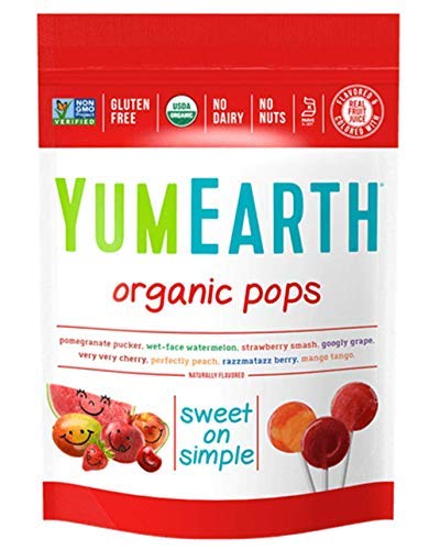 Yum Earth Organic Assorted Flavor Lollipops 14 Pops