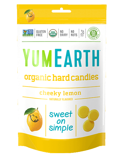 Yum Earth Organic Hard Candies Cheeky Lemon 3.3 oz