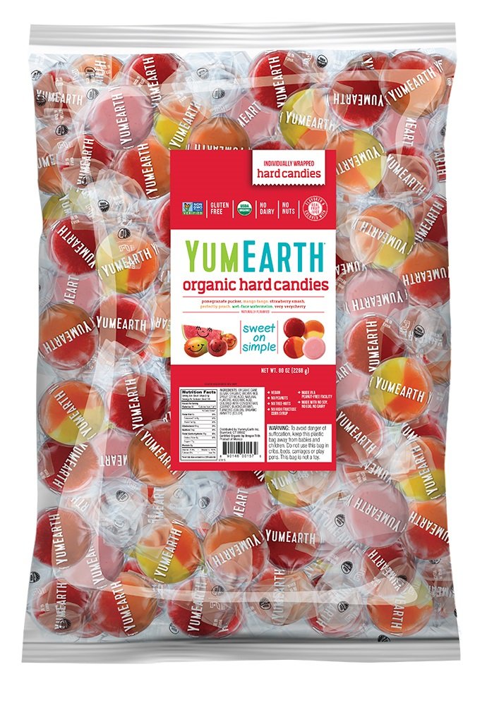 Yum Earth Organic Favorite Fruit Hard Candy 5 lb