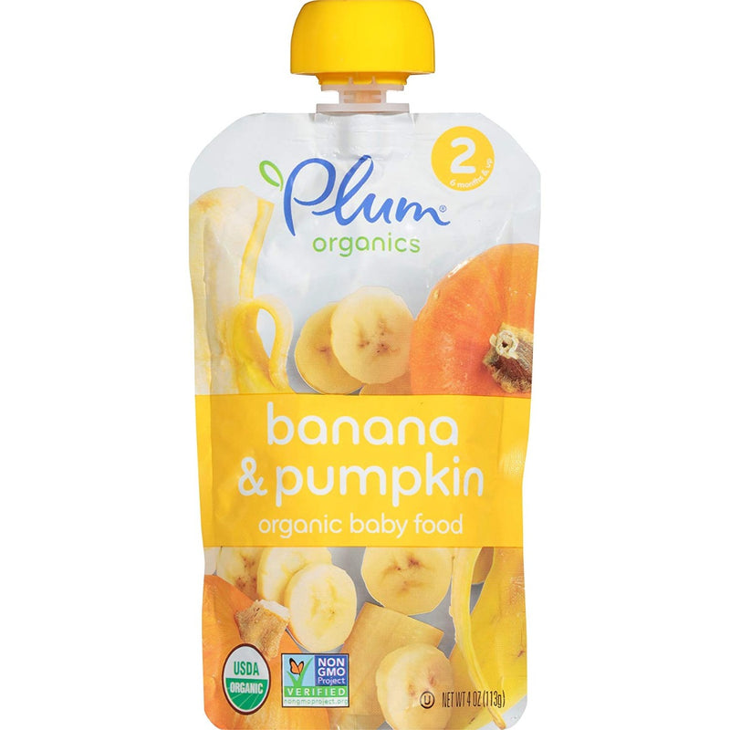 Plum Organics Baby Stage 2 Banana & Pumpkin 4 oz