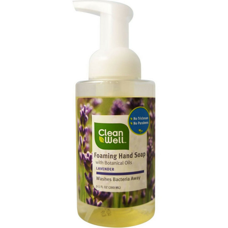 Clean Well Natural Antibacterial Foaming Handsoap Lavender 9.5 fl oz