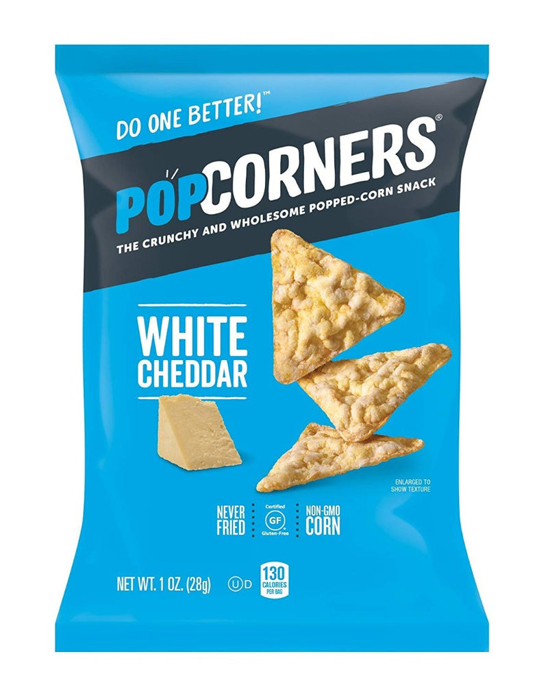 PopCorners Popped Corn Chips White Cheddar 1 oz