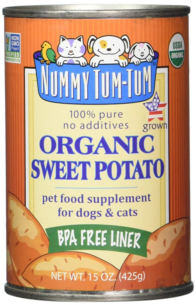 Nummy Tum Tum Organic Sweet Potato Pet Food Supplement 15 oz