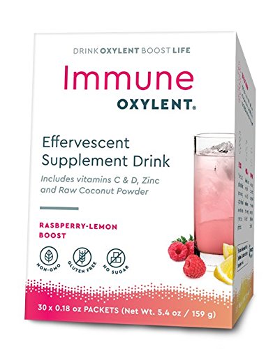 Oxylent Immune Effervescent Drink Raspberry-Lemon Boost 30 Packets 5.4 oz