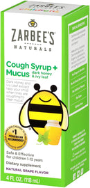 Zarbee's Childrens Cough Syrup +Mucus Grape 4 fl oz