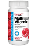 Yum-Vs Multi Vitamin for Adults Raspberry Flavor 60 Jellies