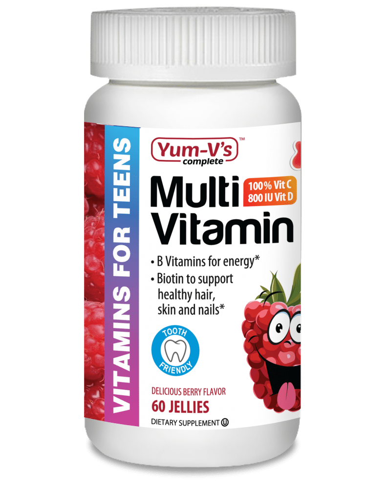 Yum-Vs Multi Vitamin for Teens Raspberry Flavor 60 Jellies